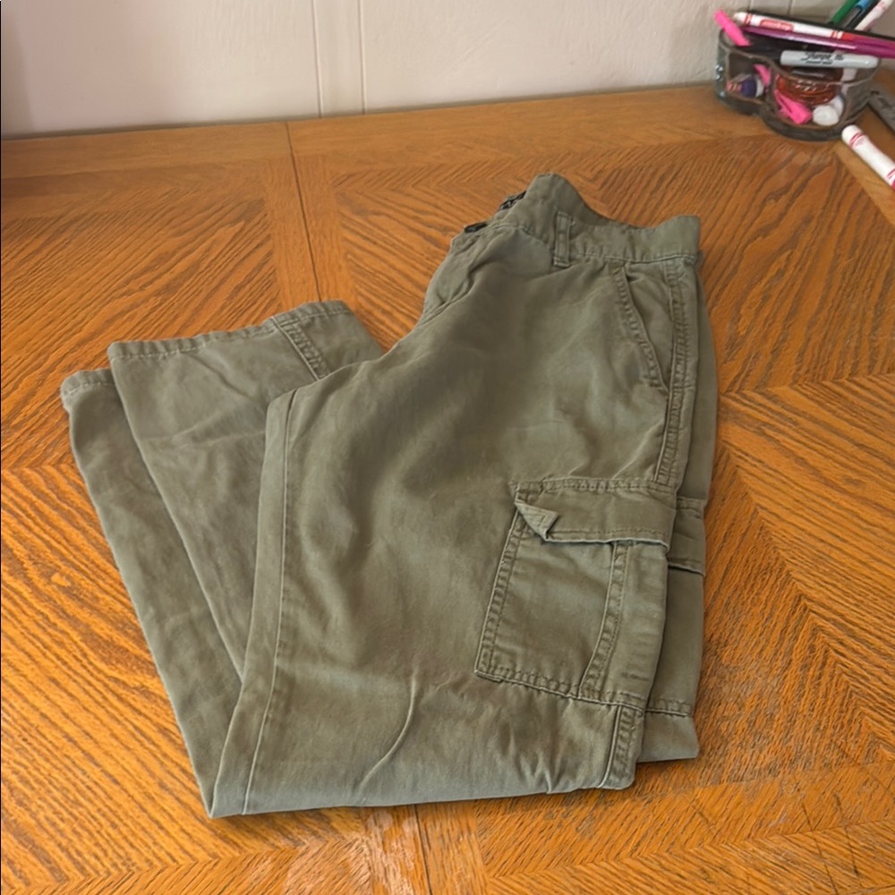 Green Cargo Pants Relaxed Fit - Picture 3 of 6